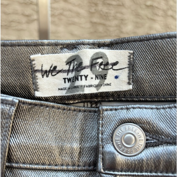 Free People Metallic Skinny Jean - Picture 4 of 5